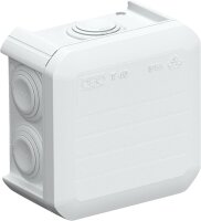 OBO Abzweigkasten, T40 HxBxT : 77x77x46mm, lichtgrau 7x M25