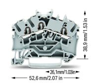 4-Leiter-Durchgangsklemme Wago 2002-1404