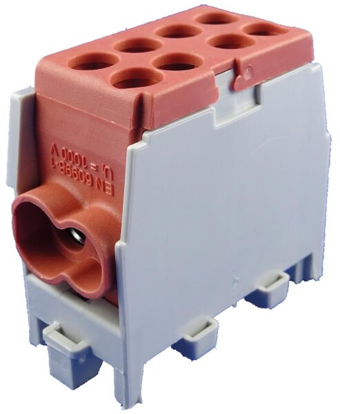 Abzweigklemme HLAK 25 1/2 M2, 1-polig, braun, 1,5-25mm²/1,5-16mm²