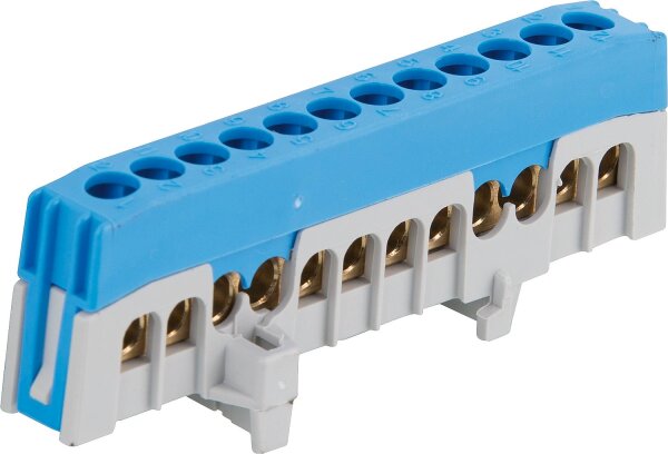 Nullleiterklemme N12-F2, blau, 12x16mm²