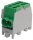 Abzweigklemme HLAK 25-1/4 M2, 1-polig, grün, 1,5-25mm²/1,5-16mm²