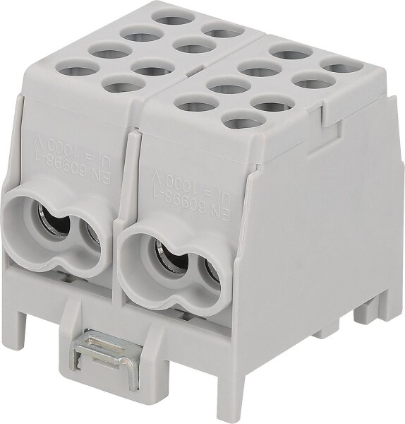 HLAK 25-2/4 S, 2-polig, grau/grau, 25/16mm²
