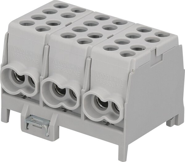 HLAK 25-3/6 S, 3-polig, grau/grau/grau, 25/16mm²