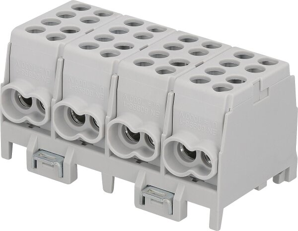 HLAK 25-4/8 gr-S, 4-polig, grau/grau/grau/grau, 25/16mm²