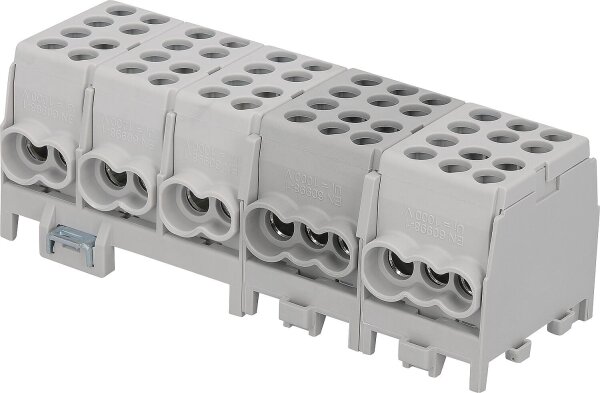 HLAK 25-5/14 gr-S, 5-polig, grau/grau/grau/grau/grau, 25/16mm²