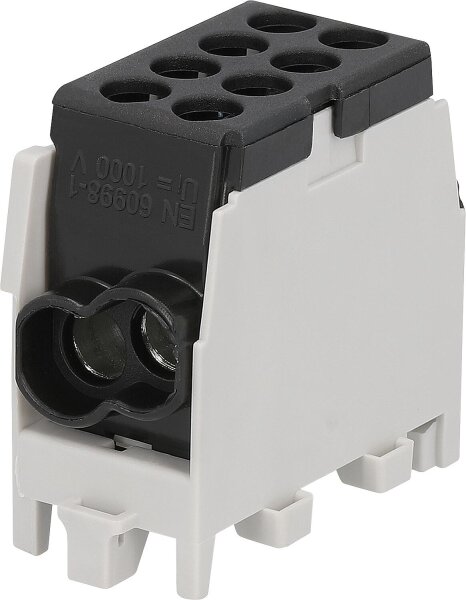 Abzweigklemme HLAK 25-1/2/25 M2, 1-polig, schwarz, 25/16mm²