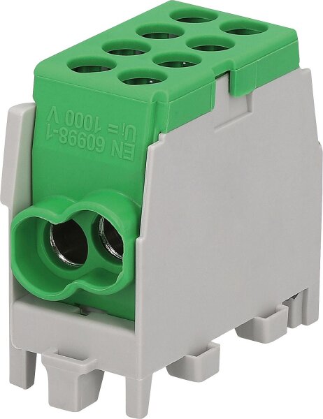 Abzweigklemme HLAK 25-1/2/25 M2, 1-polig, grün, 25/16mm²