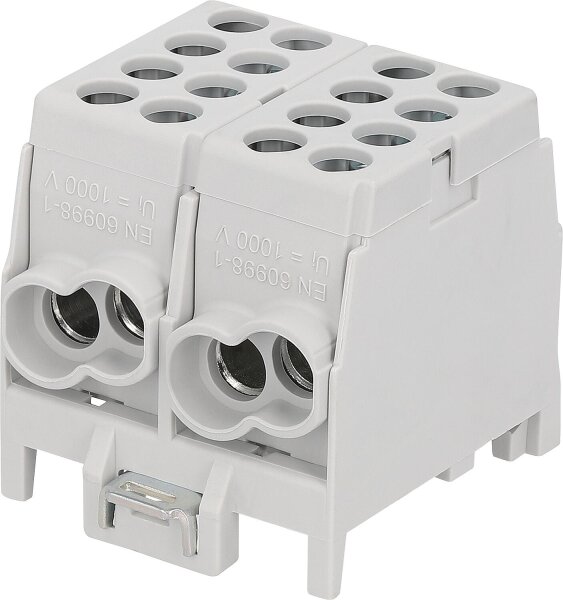 HLAK 25-2/4/25 S, 2-polig, grau/grau, 25/25mm²