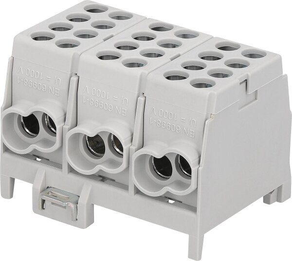 HLAK 25-3/6/25 S, 3-polig, grau/grau/grau, 25/25mm²