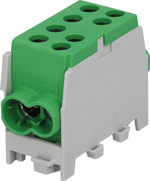 Abzweigklemme HLAK 35-1/2 M2, 1-polig, grün, 10-35/1,5-25mm²