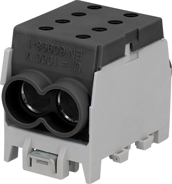 Abzweigklemmen HLAK 70-1/2 M2, 1-polig, schwarz, 70/70mm²