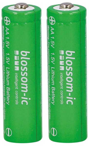 Batterie Lithium Blossom-IC, AA 1,5V, Set bestehend aus 2 AA Batterien