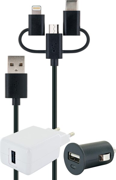 12V & 230V Ladeset, 3-in- 1