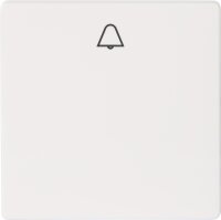 Wippe m. Symbol ,,Glocke titanweiß/ 55 mm x 55 mm...