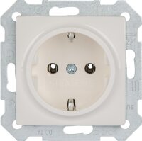 Steckdose mit Krallen titanweiß/ Schutzart IP20 1...