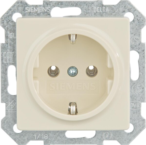 SCHUKO-Steckdose mit Krallen elektroweiß/ Schutzart IP20 1 Stück