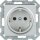 SCHUKO-Steckdose mit Krallen elektroweiß/ Schutzart IP20 1 Stück