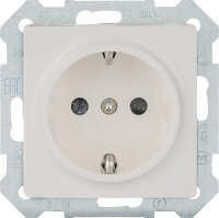 SCHUKO-Steckdose mit Krallen titanweiß/ Schutzart...