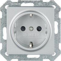 SCHUKO-Steckdose mit Krallen titanweiß/ Schutzart IP20 mit Kinderschutz/1 Stk.