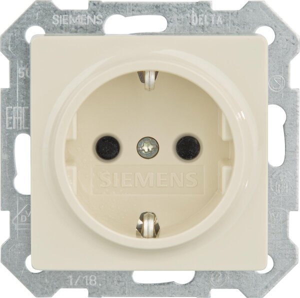 SCHUKO-Steckdose mit Krallen elektroweiß/ Schutzart IP20 m. Berührungs-/Kinderschutz/1 Stk.