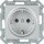 SCHUKO-Steckdose mit Krallen elektroweiß/ Schutzart IP20 m. Berührungs-/Kinderschutz/1 Stk.