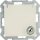 SCHUKO-Steckdose mit Klappdeckel elektroweiß/ Schutzart IP20 m. Berührungsschutz+Schloss/1 Stk.