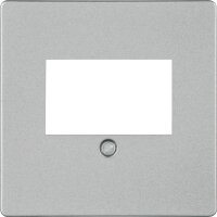 Abdeckplatte f. TAE, Lautsprecher und USB-Anschlussdose titanweiß/ Schutzart IP20 1St.
