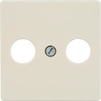 Abdeckplatte für TV/SAT-Anschluss titanweiß/...