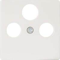 Abdeckplatte für TV/SAT-Anschluss titanweiß /...