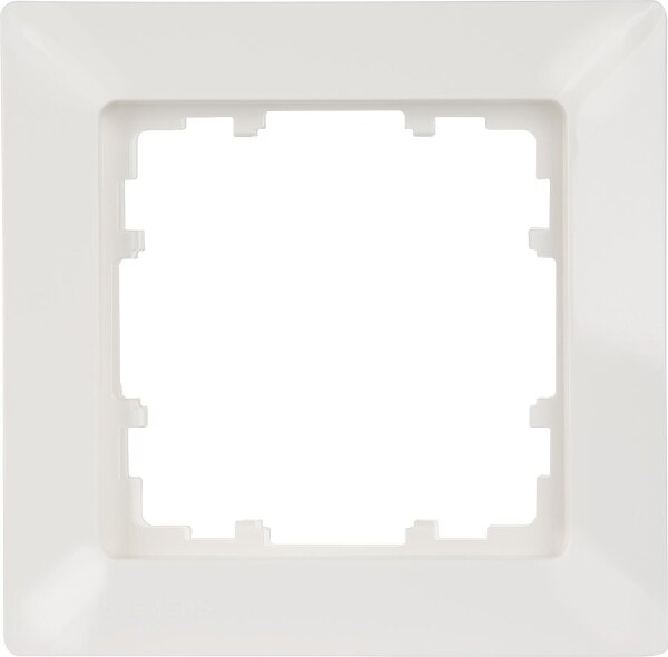 Rahmen 80-mm-Maß 1fach, 80 mm x 80 mm titanweiß / 1 Stück