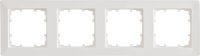 Rahmen 80-mm-Maß 2fach, 151 mm x 80 mm titanweiß / 1 Stück