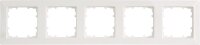 Rahmen 80-mm-Maß 2fach, 151 mm x 80 mm titanweiß / 1 Stück