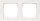 Rahmen 80-mm-Maß 2fach, 151 mm x 80 mm titanweiß / 1 Stück