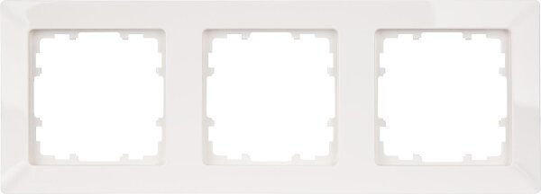 Rahmen 80-mm-Maß 3fach, 222 mm x 80 mm titanweiß / 1 Stück