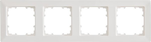 Rahmen 80-mm-Maß 4fach, 293 mm x 80 mm titanweiß / 1 Stück