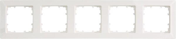 Rahmen 80-mm-Maß 5fach, 364 mm x 80 mm titanweiß / 1 Stück