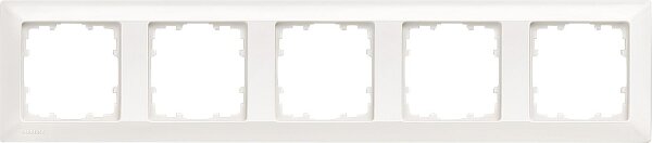 Rahmen 80-mm-Maß 5fach, 364 mm x 80 mm elektroweiß / 1 Stück