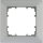 Rahmen 80-mm-Maß 1fach, 80 mm x 80 mm aluminiummetallic / 1 Stück