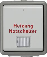 Aufputz-Heizungsnotschalter m. Fenster/ 75 mm x 66 mm x...