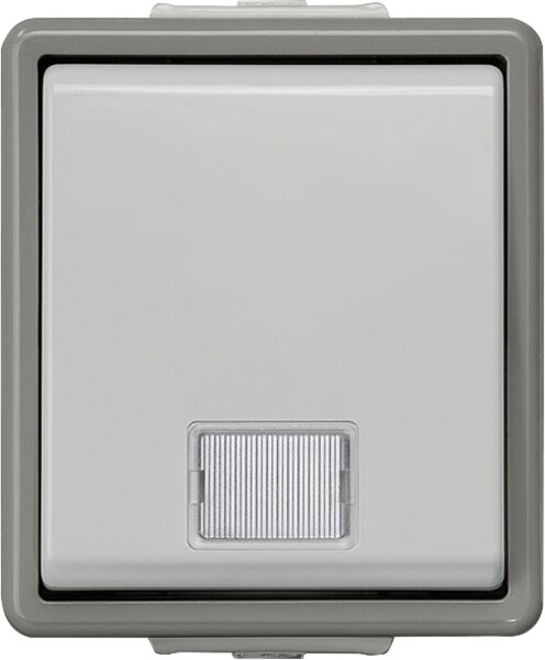 Aufputz-Taster nach Arbeitsstättenverordnung 75 mm x 66 mm x 54 mm/ IP44/1 Stk.