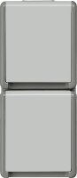Aufputz-SCHUKO-Steckdose 151 mm x 66 mm x 54 mm 2fach/...