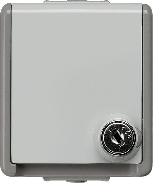 Aufputz-SCHUKO-Steckdose 75 mm x 66 mm x 66 mm abschließbar/ Schutzart IP44/1 St.