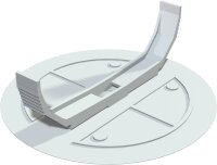 Federdeckel Typ UV 70 FD Ø 84 mm, weiß, 1...