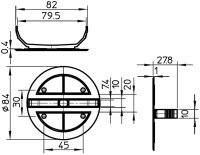 Federdeckel Typ UV 70 FD Ø 84 mm, weiß, 1...