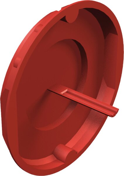 Signaldeckel Unterputz, Ø 70 mm, Typ UV 70 SD, rot / VPE 25 St.
