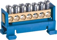 Neutralleiterklemme Typ 60/N 7, 1-polig, blau, 7x16mm²
