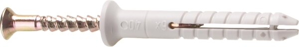 Nageldübel mit Senkkopf 6 x 60 mm Nylon/Stahl / VPE 100 Stk.