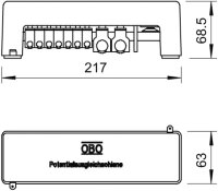 Potentialausgleichsschiene für Innenbereich Typ 1801...