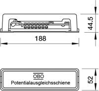Potentialausgleichsschiene für Innenbereich Typ...