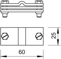 Erdanschlussklemme Rundleiter und Flachleiter Typ 937 / 1...